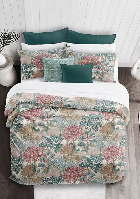 6ix Tailors Fine Linens Marikka Teal California King Coverlet & 2 Shams Set 4 6ix Tailors Fine Linens Marikka Teal California King Coverlet & 2 Shams Set - Image 2
