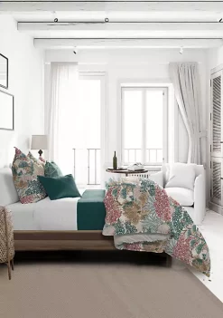 6ix Tailors Fine Linens Marikka Teal California King Coverlet & 2 Shams Set 10 6ix Tailors Fine Linens Marikka Teal California King Coverlet & 2 Shams Set -Linens Shop Belk 83