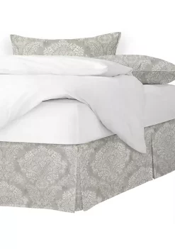 6ix Tailors Fine Linens Ophelia Stone Full/Double Bed Skirt 18" drop 22 6ix Tailors Fine Linens Ophelia Stone Full/Double Bed Skirt 18" drop -Linens Shop Belk 901