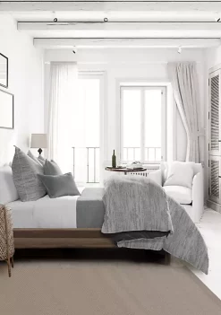 6ix Tailors Fine Linens Cabrera Gray California King Comforter & 2 Shams Set -Linens Shop Belk 965